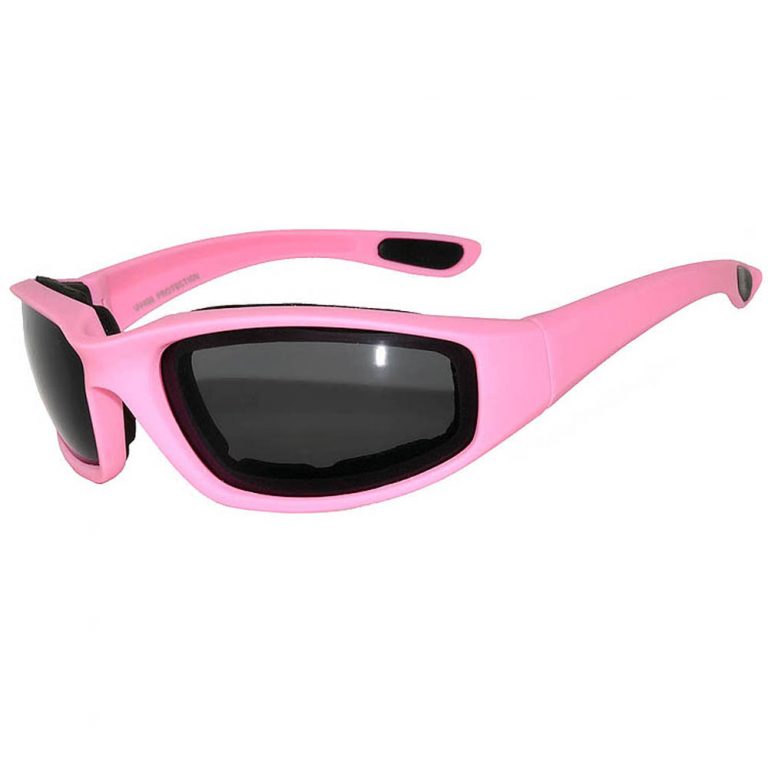 Owl ® Eyewear Motorcycle Padded Pink Glasses Mp001 Smoke 12 Pairs