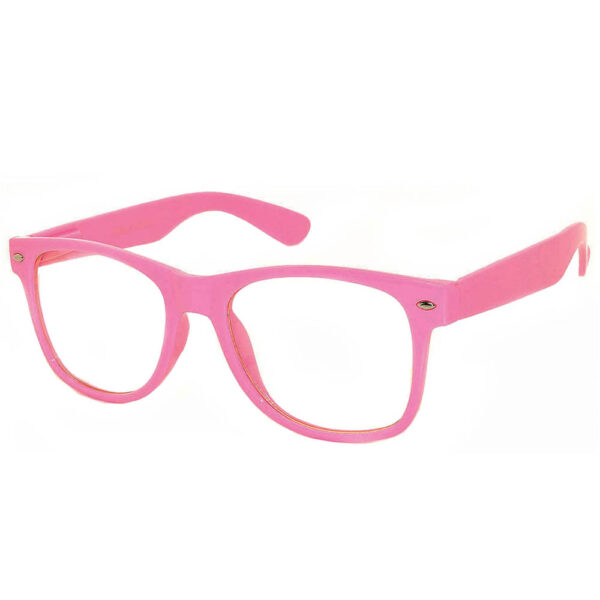 1 Pair of Sunglasses Clear Lens Pink