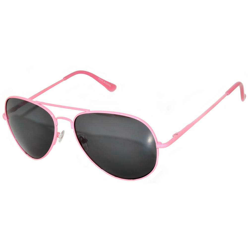 OWL ® Eyewear Aviator Sunglasses Spring Hinges Smoke Lens Pink frame ...