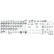 Commodore keyboard stickers white