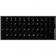 DVORAK SIMPLIFIED KEYBOARD STICKER NON TRANSPARENT BLACK