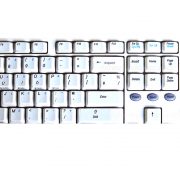 English UK keyboard sticker with additional key for keyboard white