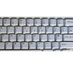 English UK keyboard sticker grey