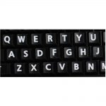 English uk large bold letters keyboard sticker black
