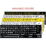 English us large bold letters keyboard sticker 5 colors