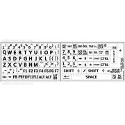 English us large bold letters keyboard sticker white