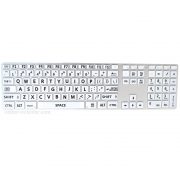 English us large bold letters keyboard sticker white