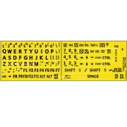 English US large letters keyboard sticker yellow