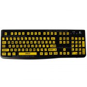 English US large letters keyboard sticker yellow