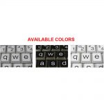 English us lower case keyboard stickers available colors