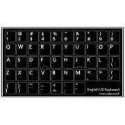 English us non transparent black keyboard sticker