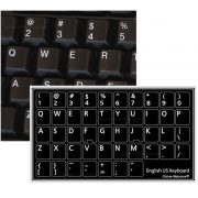 English us non transparent black keyboard sticker