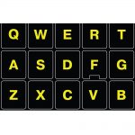 fluorescent reflective glow keyboard stickers englih us