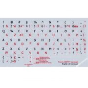 French-Azerty -English keyboard label grey