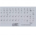 French Azerty Grey letters for keyboard