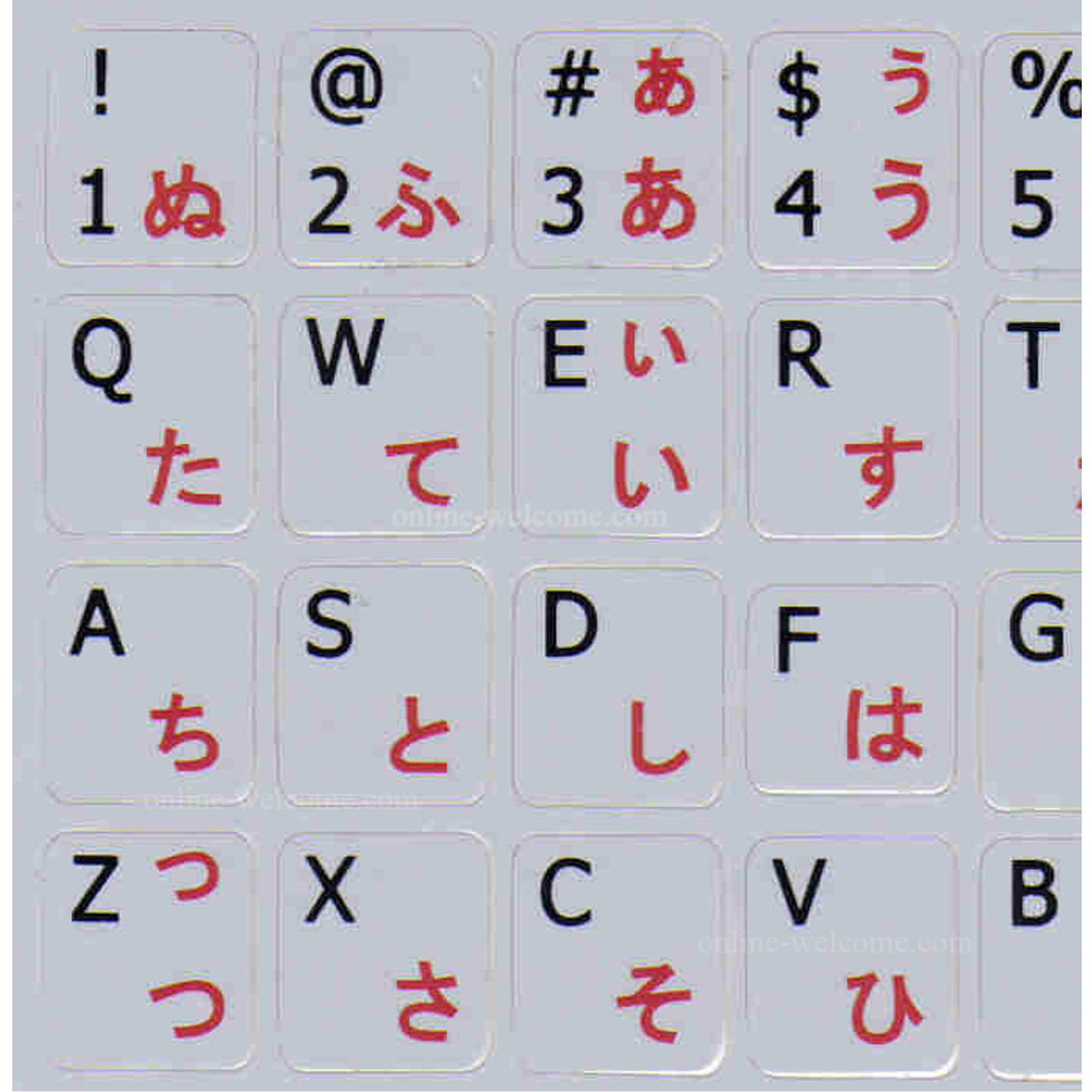 default japanese keyboard layout