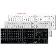 Replacement key english us keyboard stickers black