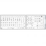 replacement English US keyboard sticker white