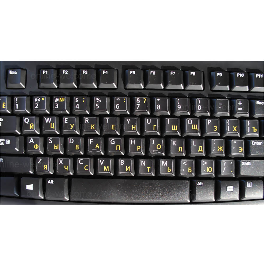 Фотография клавиатуры на компьютере