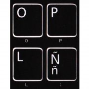 Spanish Latin American keyboard labels black buy now