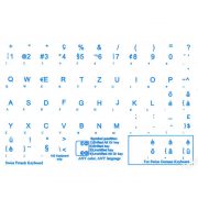 swiss german blue keyboard sticker