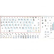 NETBOOK THAI-ENGLISH KEYBOARD STICKERS WHITE