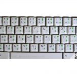 Thai letters for keyboard green