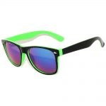 Sunglasses Two Tone Mirror Green Lens (12 PCS)