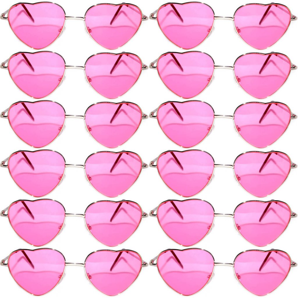 Owl ® Eyewear Sunglasses Heart Womens Metal Silver Frame Pink Lens One Dozen Online 2054