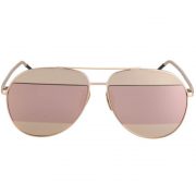 Women Metal Sunglasses Aviator Gold Frame Pink Mirror Lens