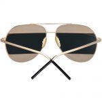 Women Metal Sunglasses Aviator Gold Frame Pink Mirror Lens