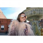 OWL ® Eyewear Sunglasses 86004 C1 Women's Metal Aviator Gold Frame Pink Mirror Lens One Pair