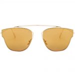 Sunglasses Womens Metal Fashion Gold Frame Fire Lens