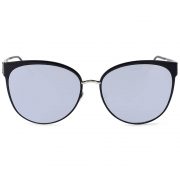 Sunglasses Womens Metal Fashion Silver Frame Silver Mirror Lens