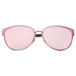 Sunglasses Womens Metal Fashion Gold Frame Pink Mirror Lens