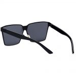 Sunglasses 86029 C1 Women's Metal Fashion Black Frame Smoke Lens