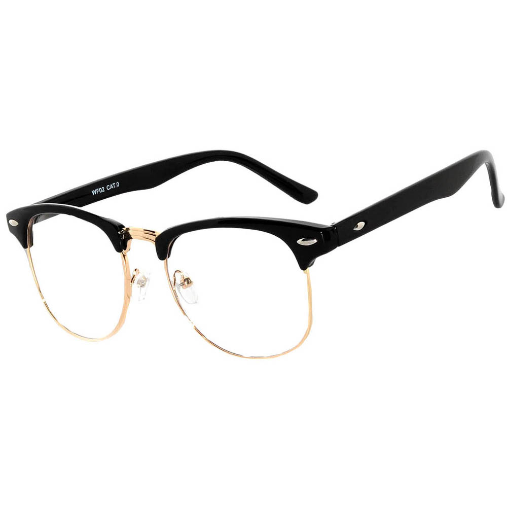 clear sunglasses gold frame