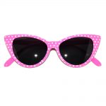 Wholesale Cat Eye Sunglasses Pink-Dot Frame Smoke Lens One Dozen