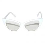 Wholesale Cat Eye Sunglasses White Frame Clear Lens One Dozen