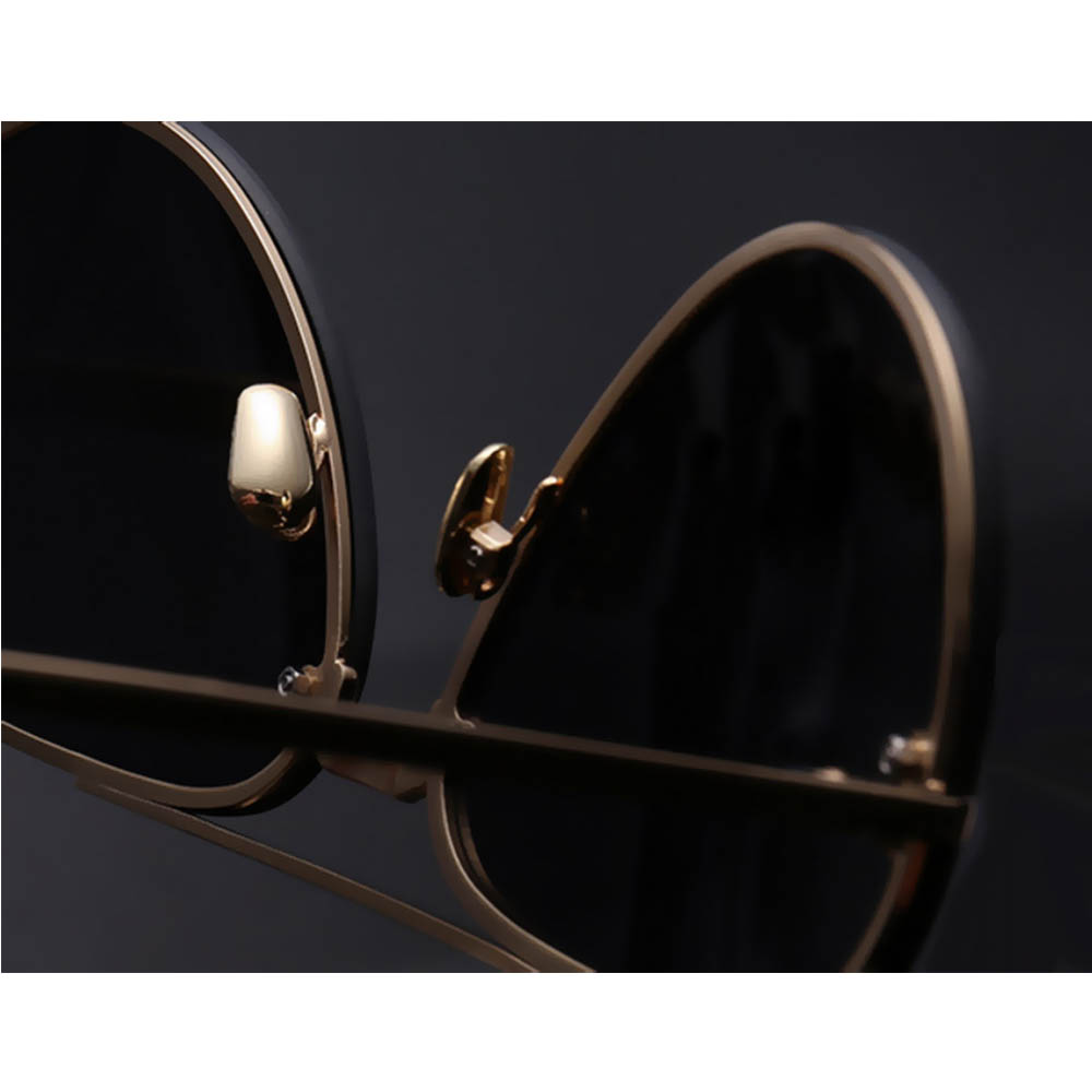 Owl ® Eyewear Sunglasses 86021 C3 Womens Metal Fashion Gold Frame Brown Mirror Lens One Pair 2077