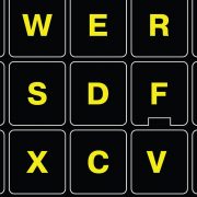 Fluorescent keyboard sticker