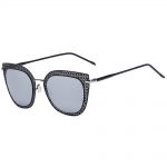 Designer sunglasses black mirror