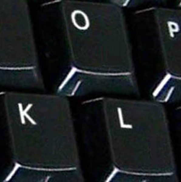 Danish key labels for keyboard black