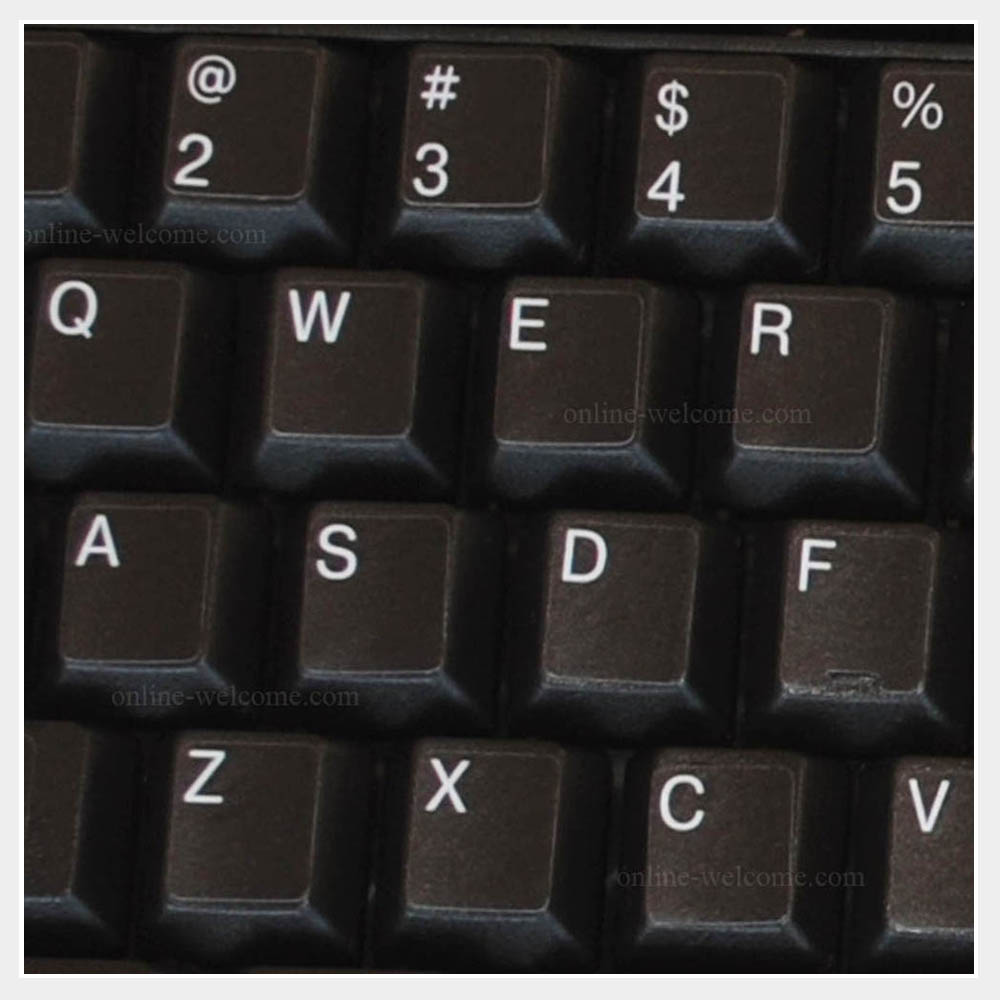 English US Keyboard Letter Stickers