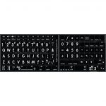 Mac English font round large letters black keyboard sticker