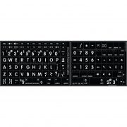 Mac English font round large letters black keyboard sticker