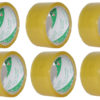 Packing Tape, 2" (47 mm) x 51 Yards, 6 Rolls, Transparent