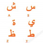 FARSI (PERSIAN) STICKERS ORANGE LETTERS TRANSPARENT BACKGROUND