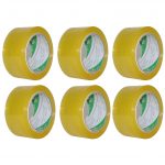 Packing Tape, 4"(90 mm) x 99 Yards, 6 Rolls, Transparent