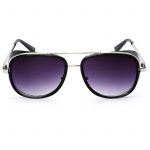 OWL ® 002 C3 Aviator Eyewear Sunglasses Women's Men's Metal Black Frame Smoke Lens One Pair